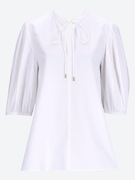 Organic cotton poplin blouse