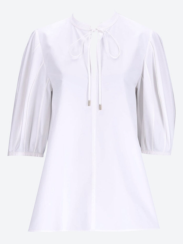 Organic cotton poplin blouse 1