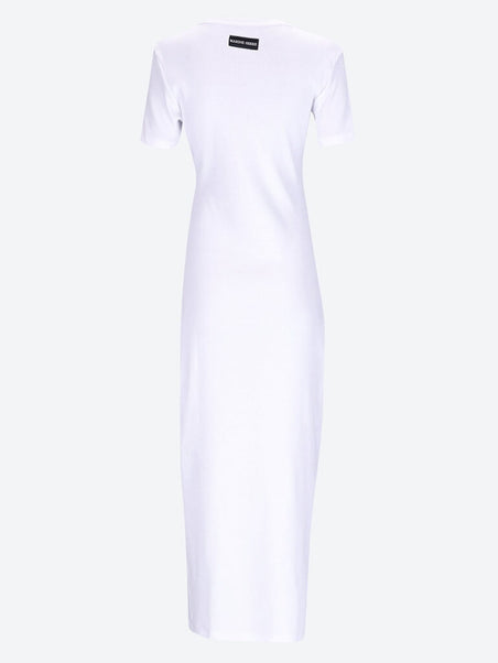 Organic cotton rib tube dress