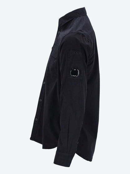 Organic gabardine lens shirt