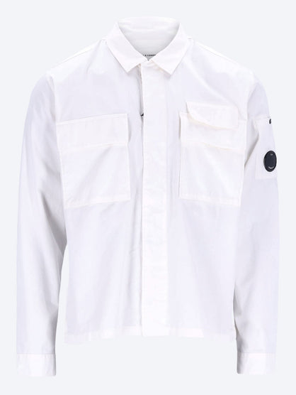 Organic gabardine lens shirt