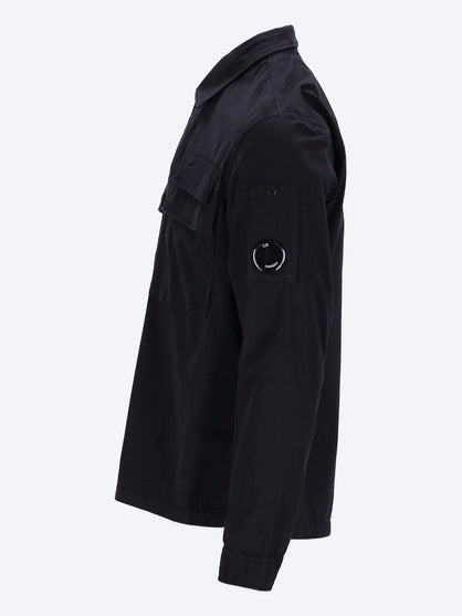 Organic gabardine lens shirt