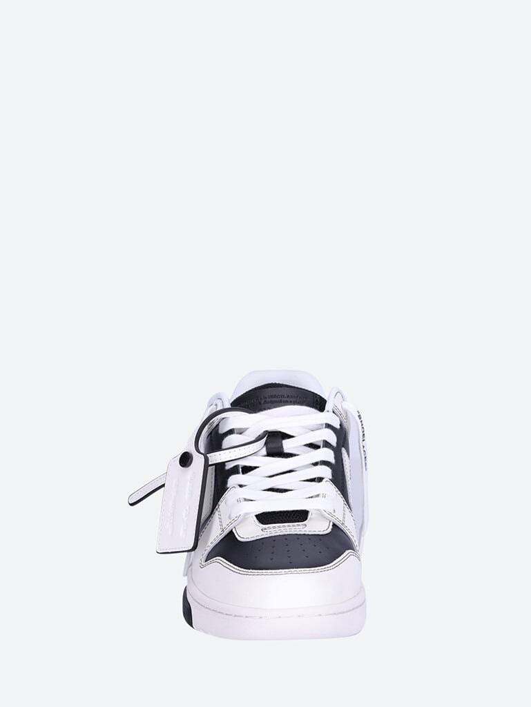 Out of office black and white calfskin sneakers 3