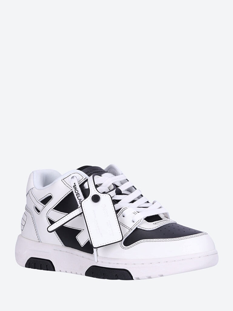 Out of office black and white calfskin sneakers 2
