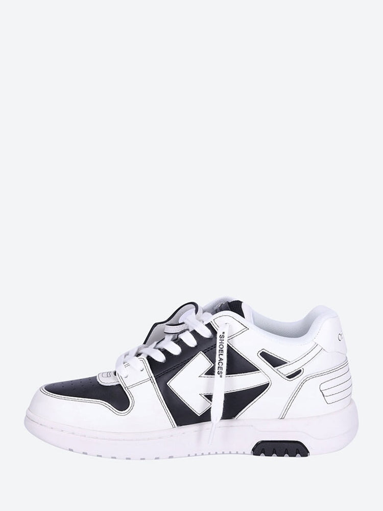 Out of office black and white calfskin sneakers 4