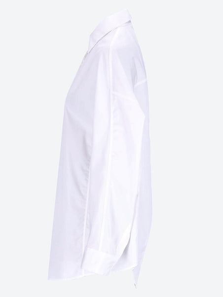 Oversized cocoon shirt with kmono sleeve