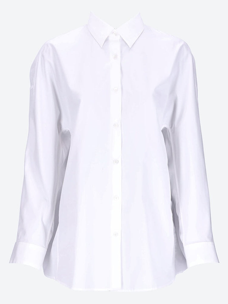Oversized cocoon shirt with kmono sleeve 1