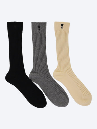 Paquet de trois chaussettes Ami de Coeur