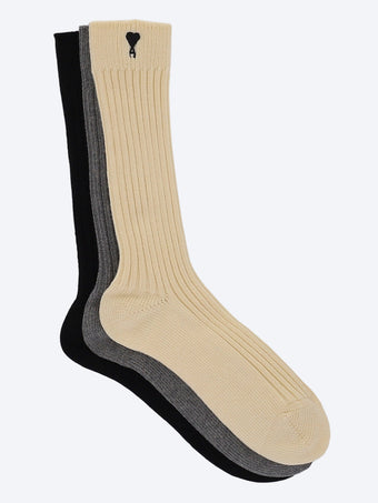 Paquet de trois chaussettes Ami de Coeur