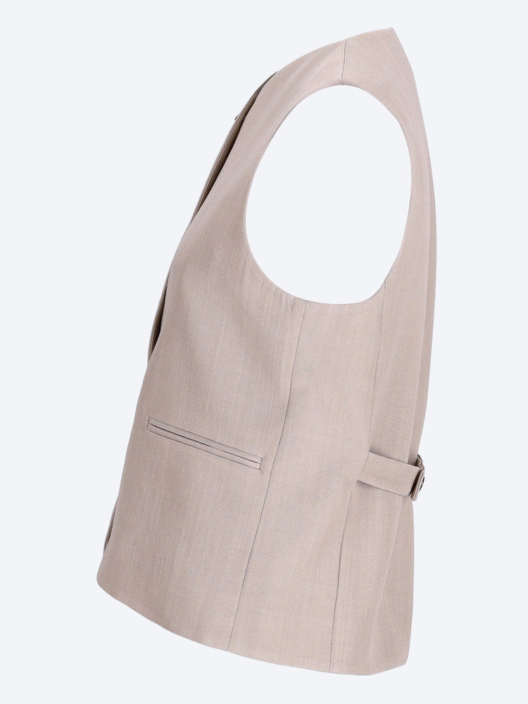 Paco high-neck tailored vest 2