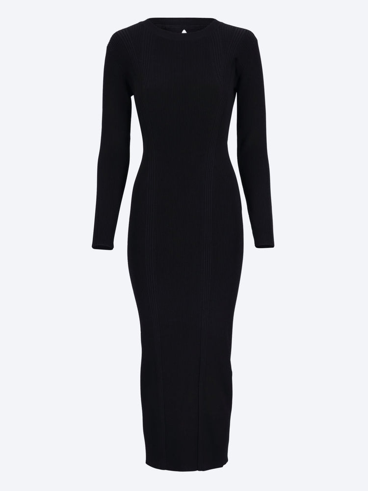 Pariso ribbed knitting long dress 1