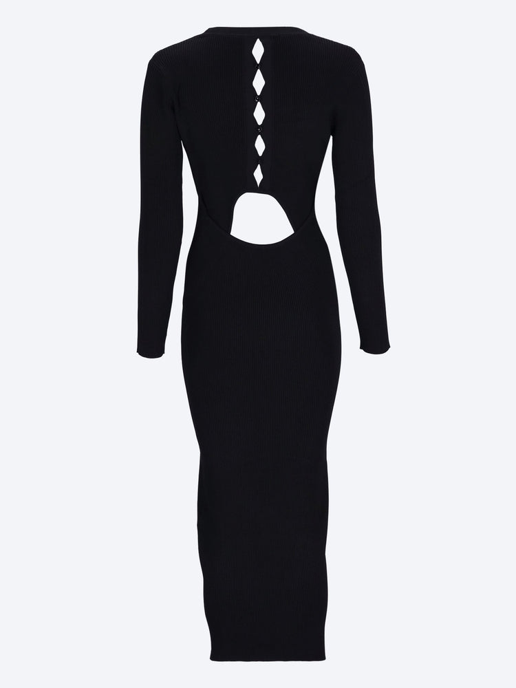 Pariso ribbed knitting long dress 2