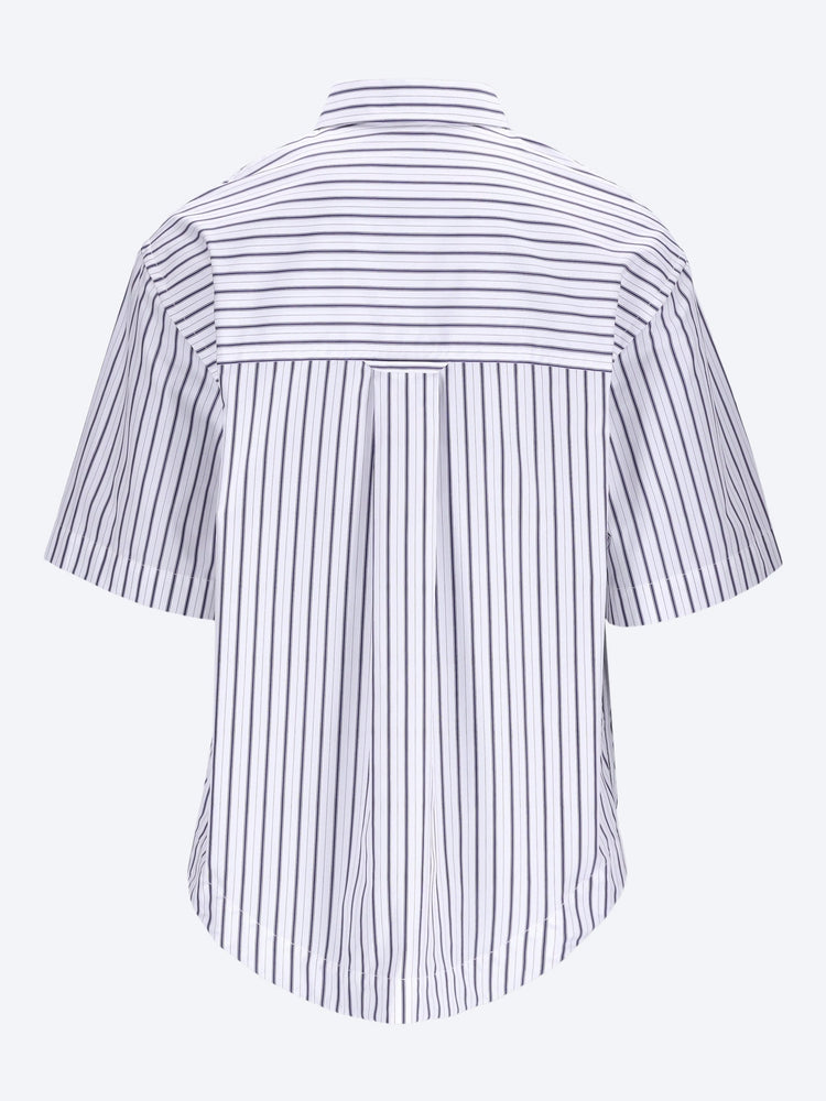 Patch pocket short sleeve wide shirt 2