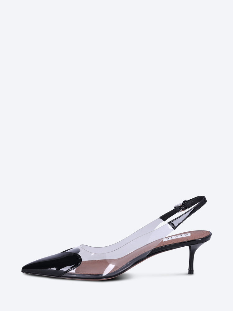 Patent calfskin slingbacks 55 4