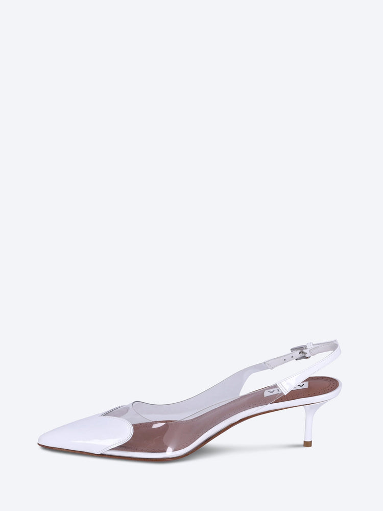 Patent calfskin slingbacks 55 4