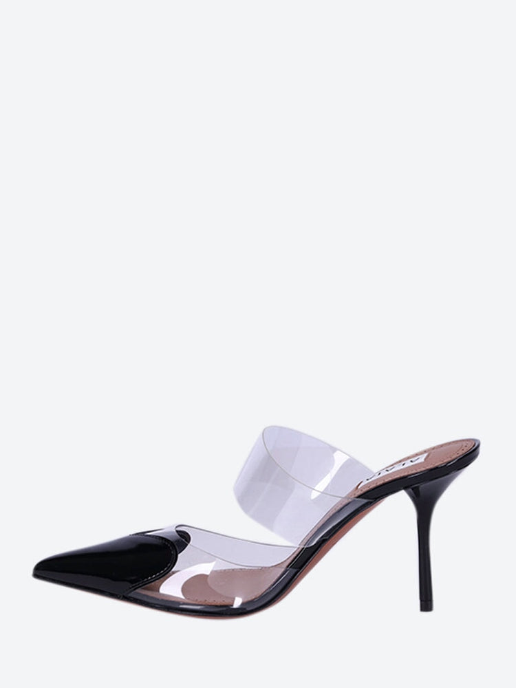 Patent leather 90 heart mules 4