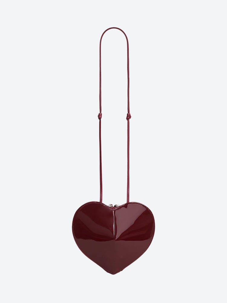 Sac bandoulière le cœur en cuir verni 4