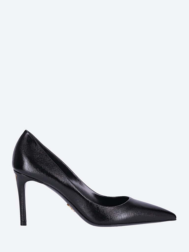 Patent saffiano leather pumps 1