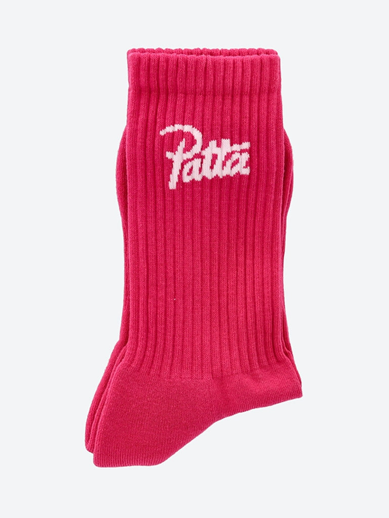 Patta script logo sport socks 1