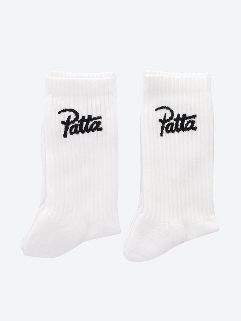 Patta script logo sport socks 1