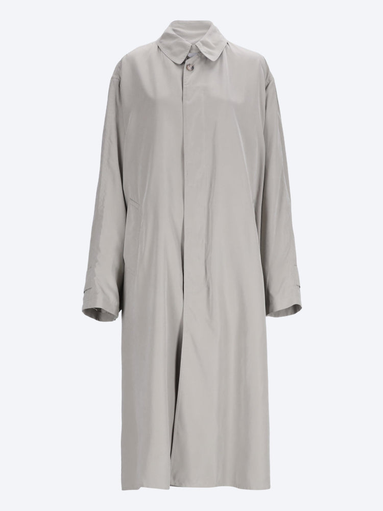 Peach trench coat 1