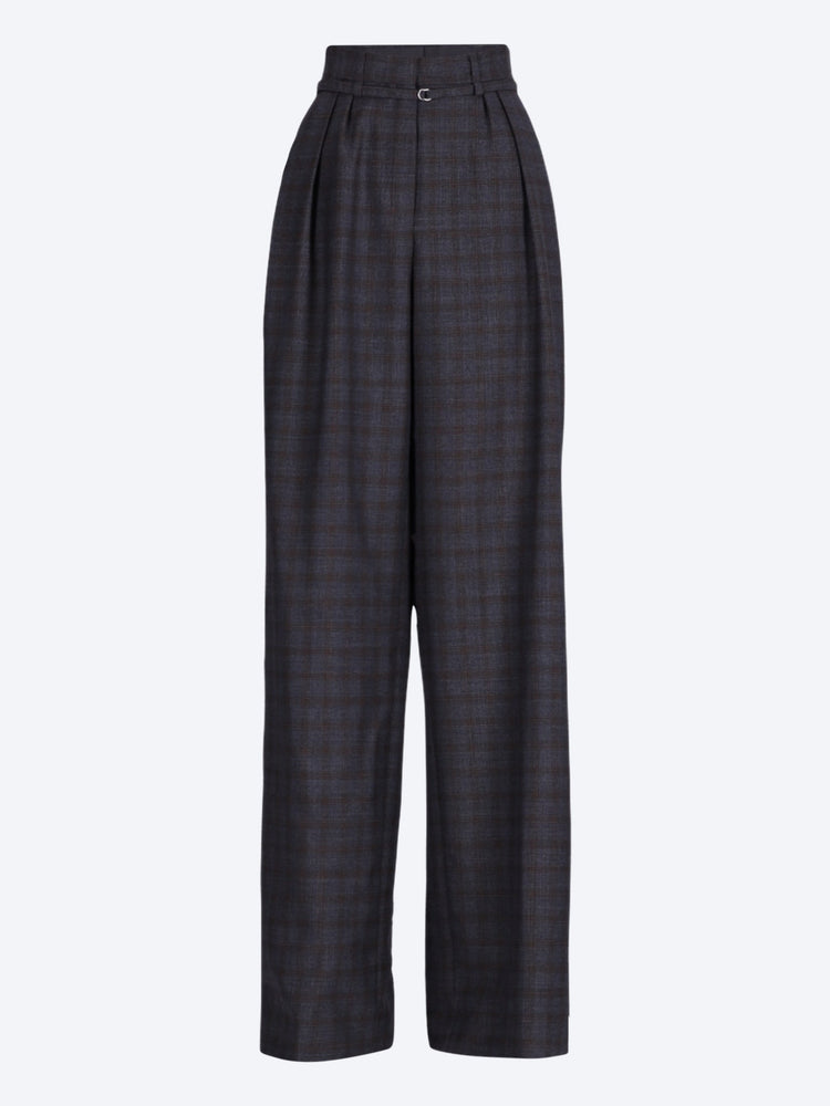 Peacha double belted wide leg high waisted pants 1
