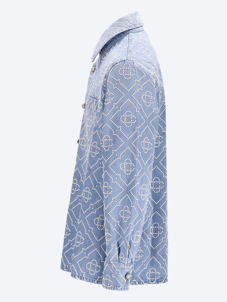 Pearl denim shirt 2