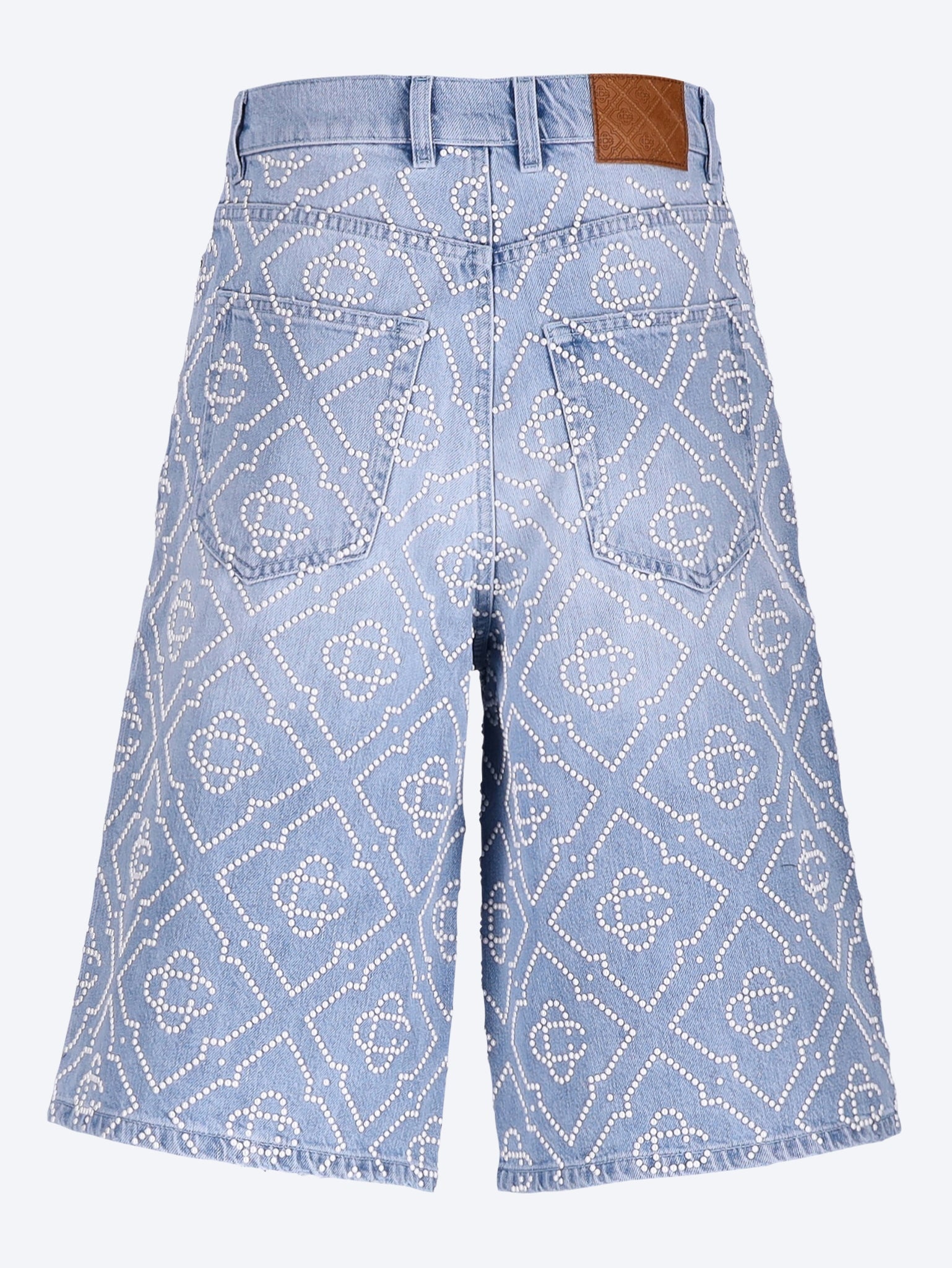 Pearl denim shorts 3