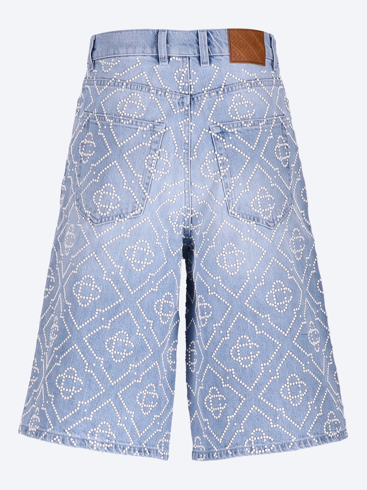 Pearl denim shorts 3