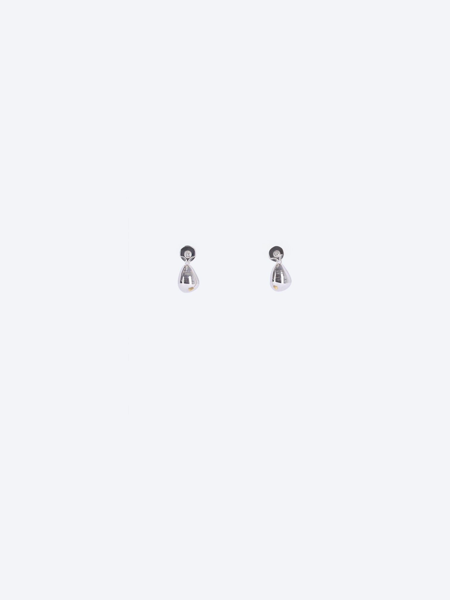 Pebble silver earrings 2