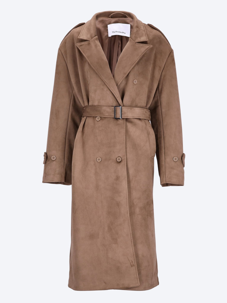 Pembroke faux suede trench 1