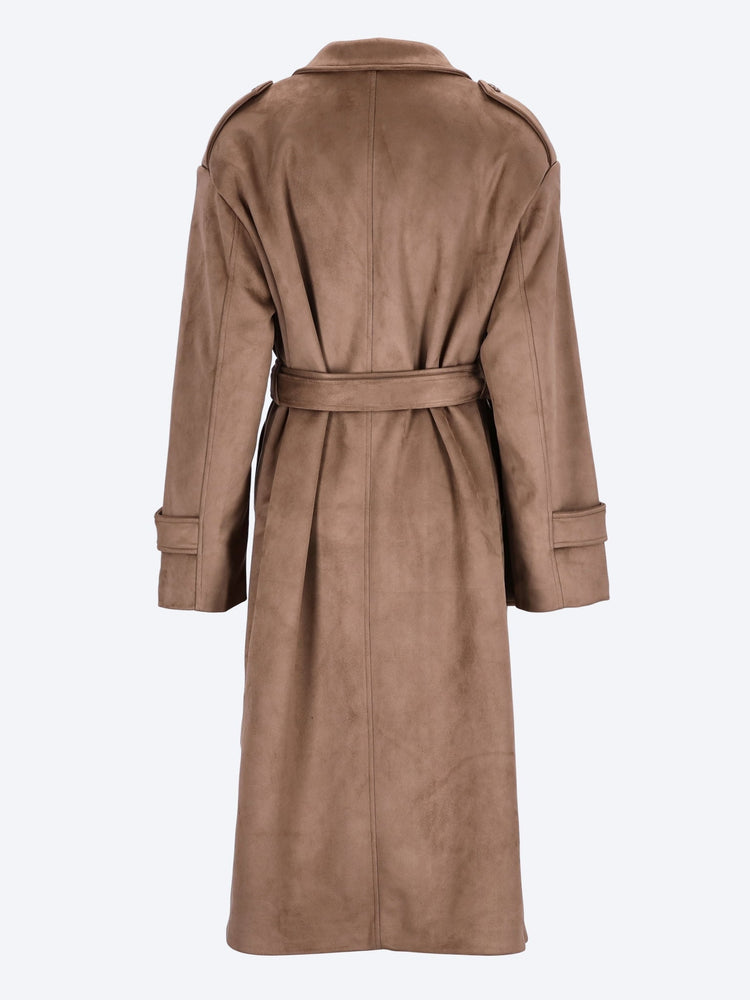 Pembroke faux suede trench 3