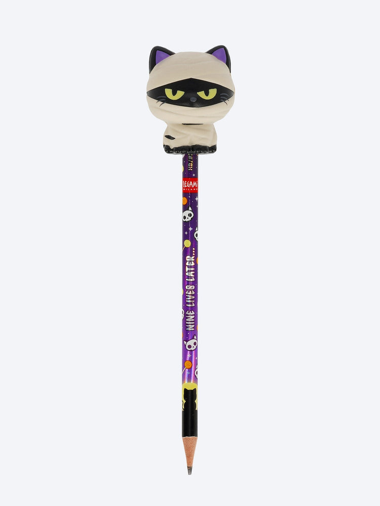 Pencil with halloween squishy mummy cat 