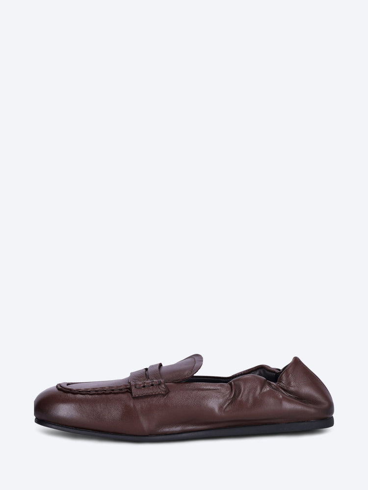Penny square leather loafers 4