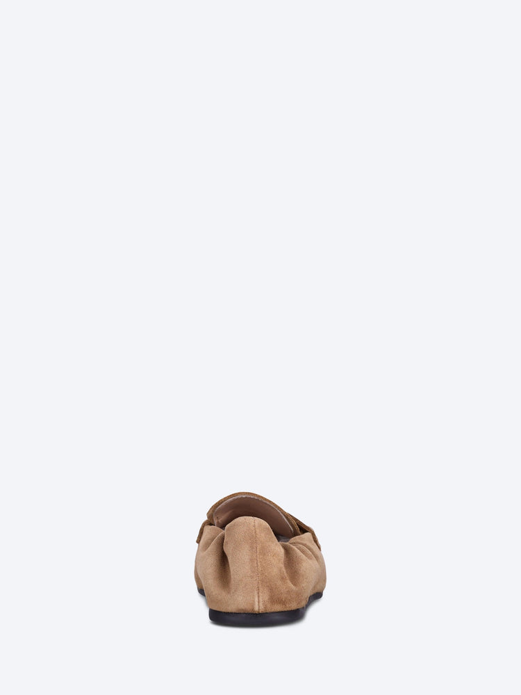 Penny square suede loafers 5