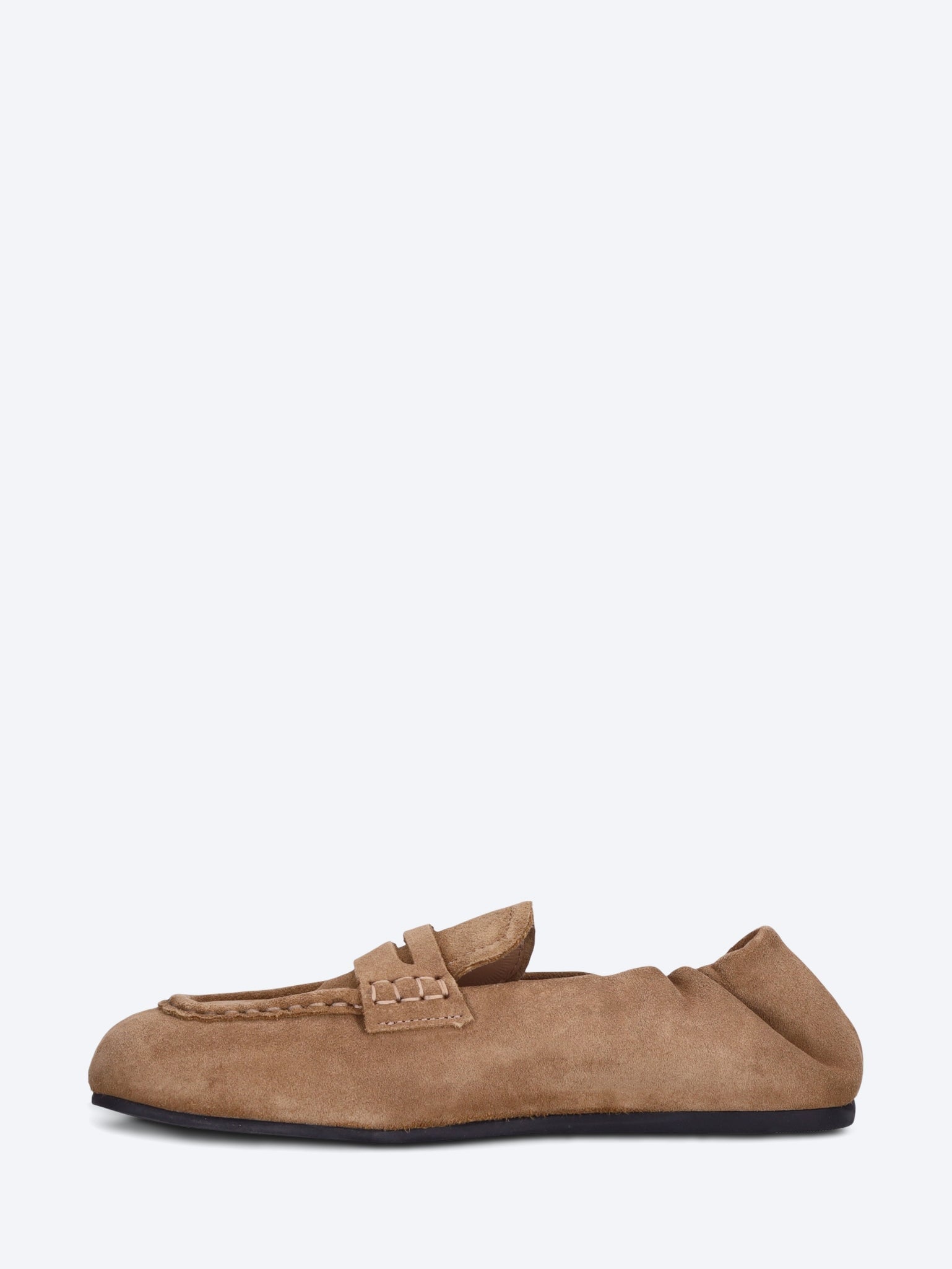 Penny square suede loafers 4