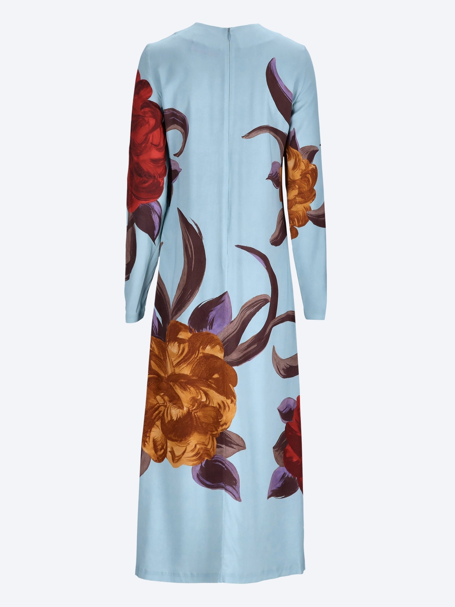 Peony placee long sleeve swing dress 3