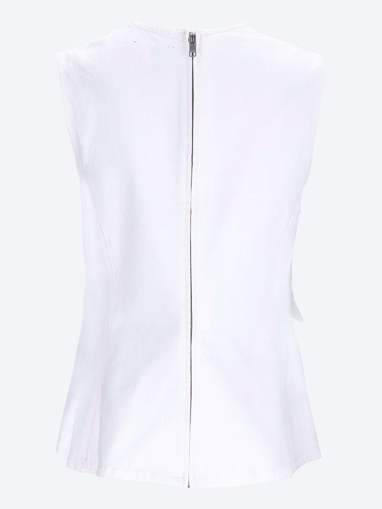 Peplum denim top 3