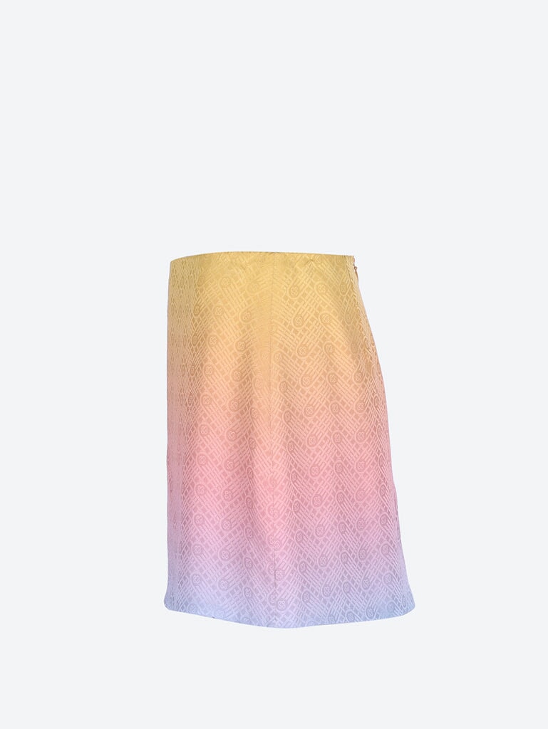 Ping pong printed mini silk skirt 2