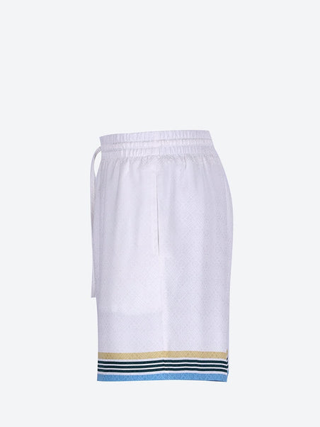 Ping pong silk shorts