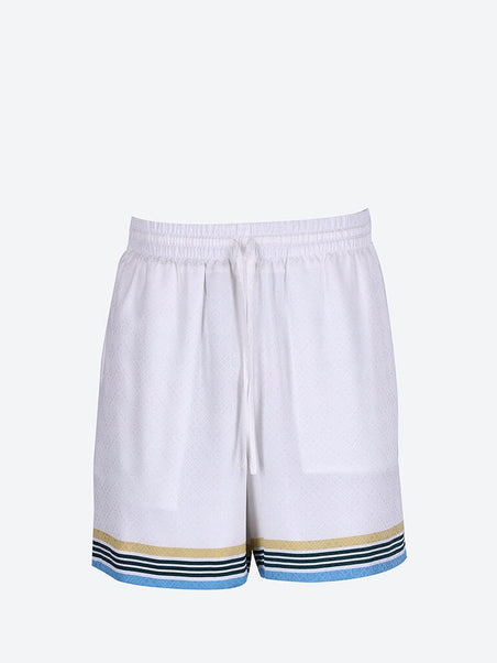 Ping pong silk shorts