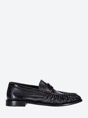 Plain vamp flat leather loafers ref: