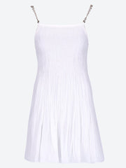 Plisse silk mini dress ref: