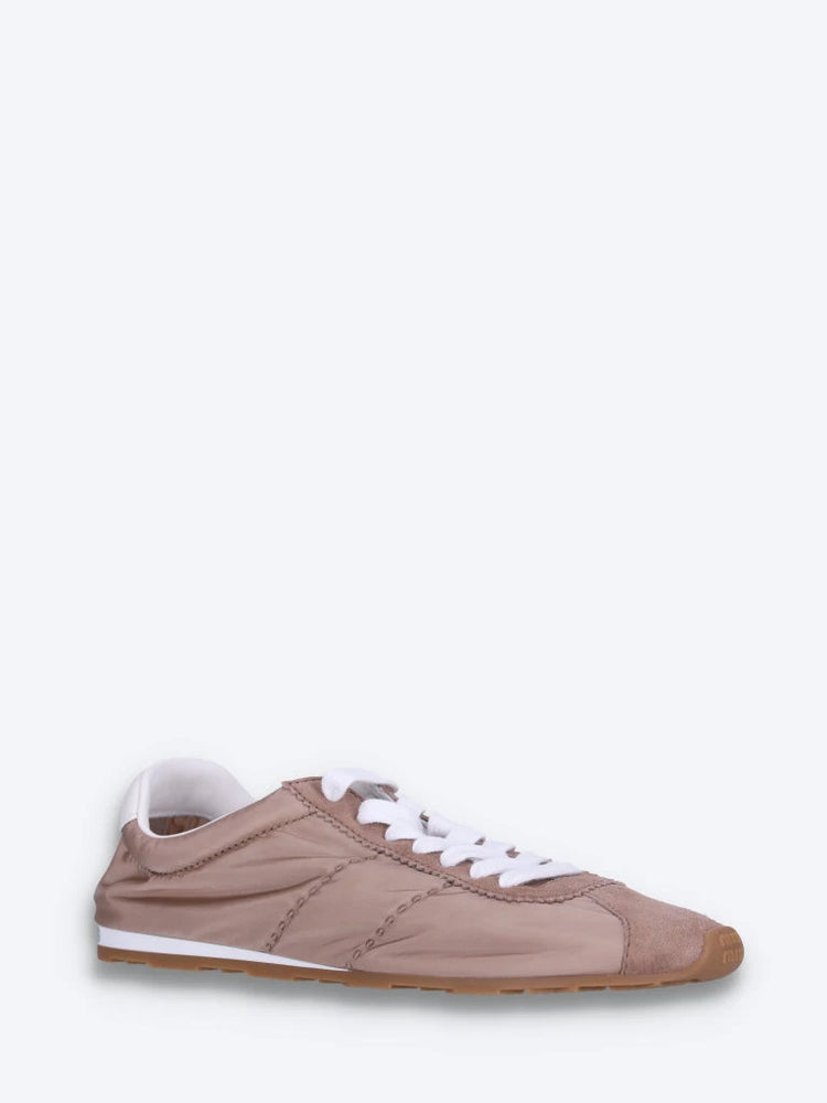 Plume-Sneaker aus technischem Stoff und Wildleder 2