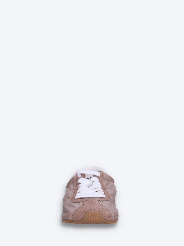 Plume-Sneaker aus technischem Stoff und Wildleder 3