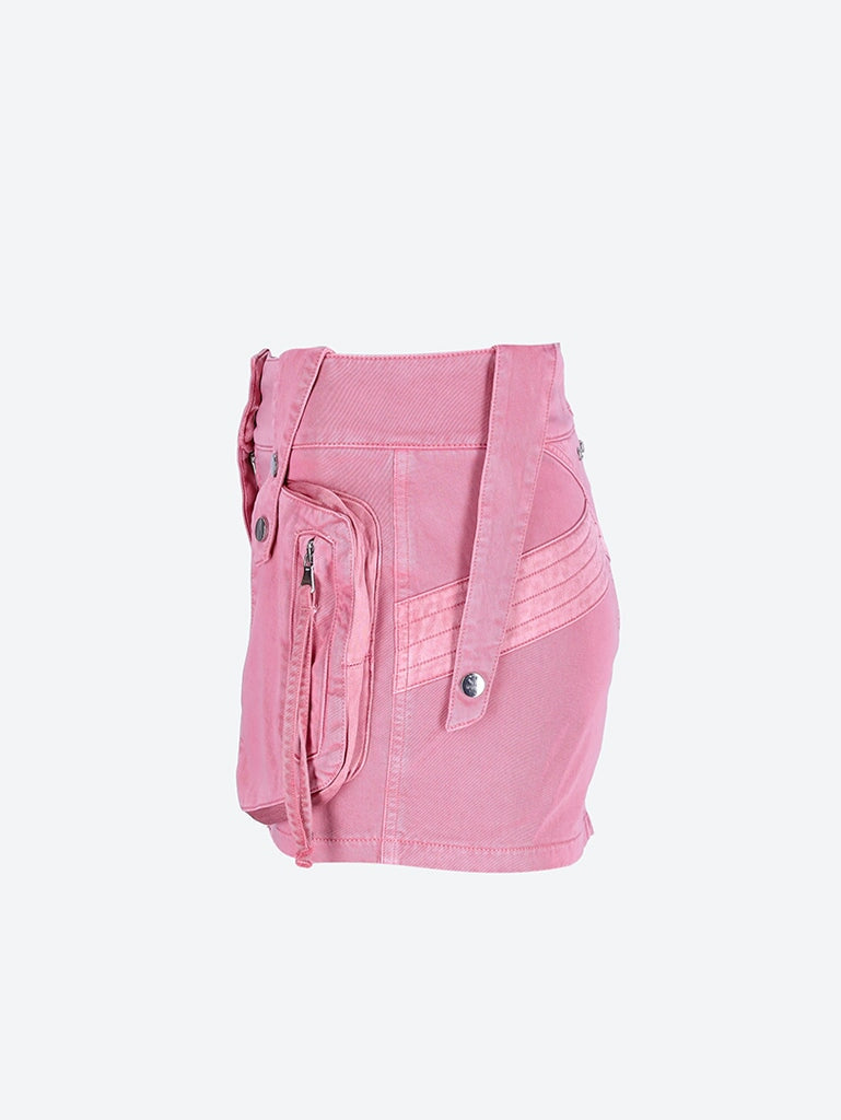 Pocket denim mini skirt 2