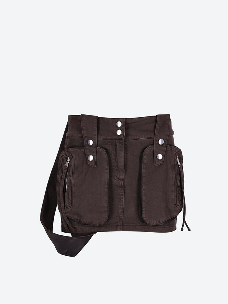 Pocket denim mini skirt 1