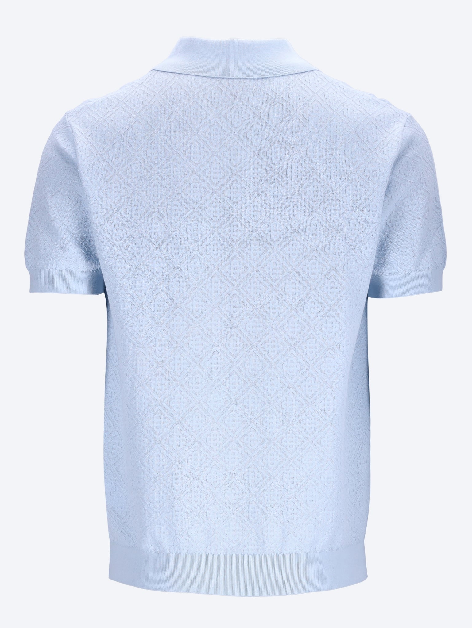 Pointelle monogram polo 2
