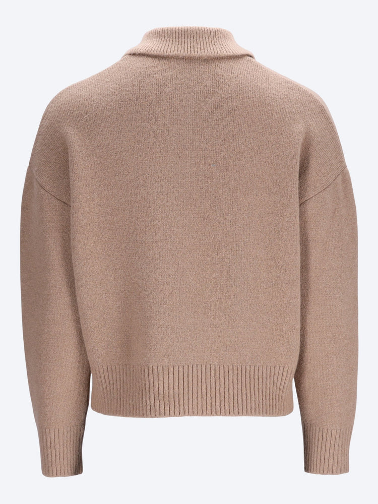 Polo sweater with ami de coeur 3