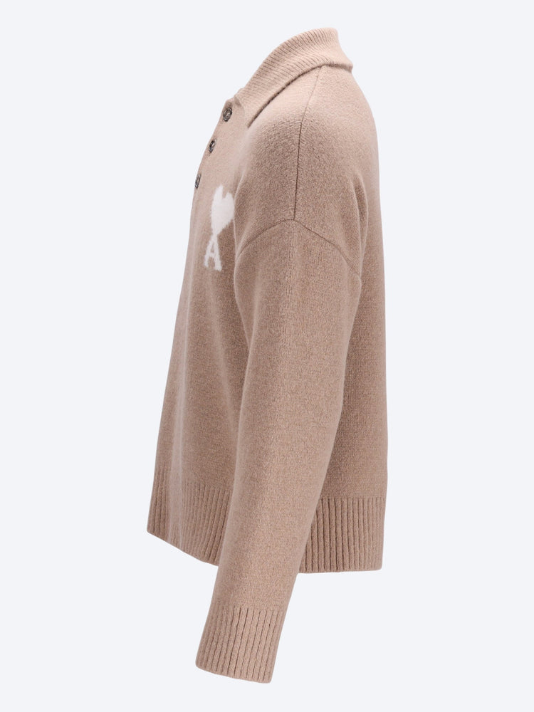 Polo sweater with ami de coeur 2